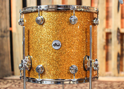 DW Collector's Maple SSC Burnt Orange Glass Drum Set - 22,10,12,16 - SO#1312358