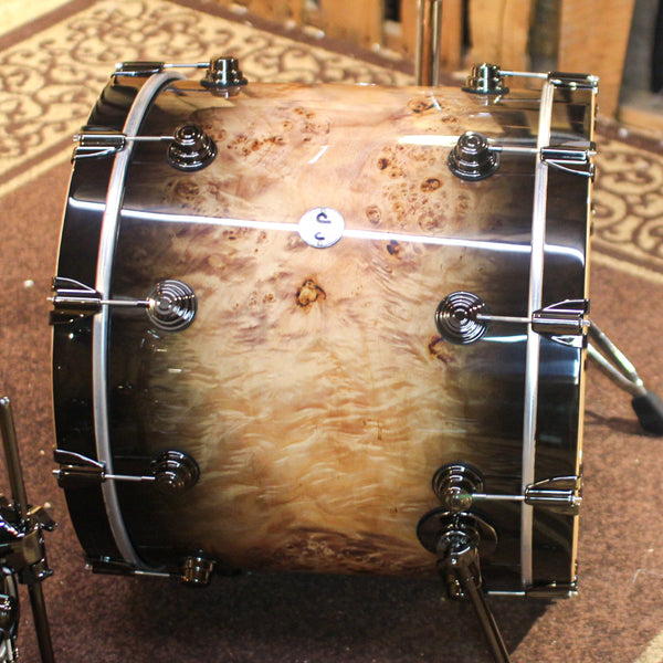 DW Collector's Maple SSC Candy Black Burst over Mapa Burl Drum Set - 22,10,12,14,16,14sn - SO#1291940