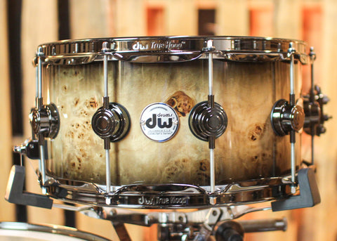 DW Collector's Maple SSC Candy Black Burst over Mapa Burl Drum Set - 22,10,12,14,16,14sn - SO#1291940