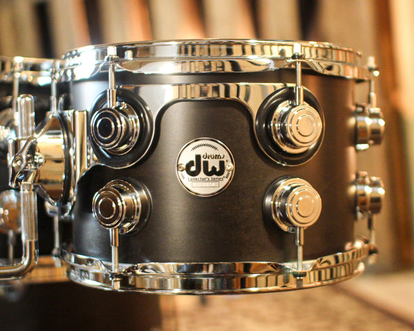 DW Collector's Maple SSC Ebony Satin Oil Drum Set - 22,10,12,16 - SO#1357438
