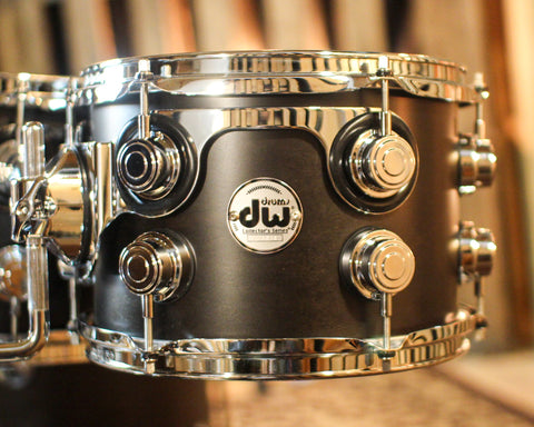 DW Collector's Maple SSC Ebony Satin Oil Drum Set - 22,10,12,16 - SO#1357438