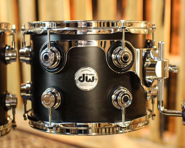 DW Collector's Maple SSC Ebony Satin Oil Drum Set - 22,10,12,16 - SO#1379889