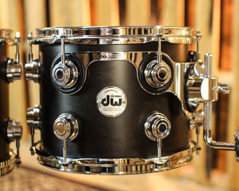 DW Collector's Maple SSC Ebony Satin Oil Drum Set - 22,10,12,16 - SO#1379889