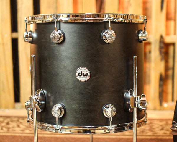 DW Collector's Maple SSC Ebony Satin Oil Drum Set - 22,10,12,16 - SO#1379889