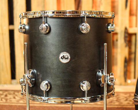 DW Collector's Maple SSC Ebony Satin Oil Drum Set - 22,10,12,16 - SO#1379889