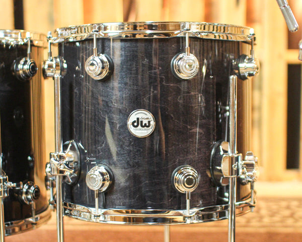 DW Collector's Maple SSC Ebony Stain Lacquer Drum Set - 22,10,12,14,16 - SO#1355124
