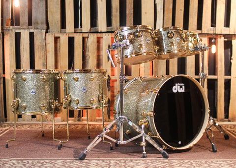 DW Collector's Maple SSC Ginger Glitter Glass Drum Set - 22,8,10,12,14,16 - SO#1417218