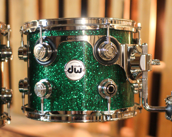 DW Collector's Maple SSC Green Glass Drum Set - 22,10,12,14,16,14sn - SO#1438709