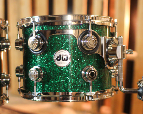 DW Collector's Maple SSC Green Glass Drum Set - 22,10,12,14,16,14sn - SO#1438709