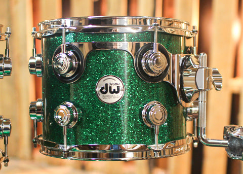 DW Collector's Maple SSC Green Glass Drum Set - 22,10,12,16 - SO#1321789