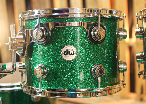 DW Collector's Maple SSC Green Glass Drum Set - 22,10,12,16 - SO#1321789