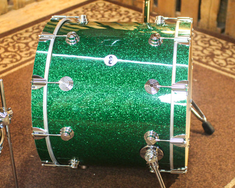DW Collector's Maple SSC Green Glass Drum Set - 22,10,12,16 - SO#1450373