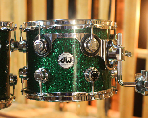 DW Collector's Maple SSC Green Glass Drum Set - 22,10,12,16 - SO#1450373