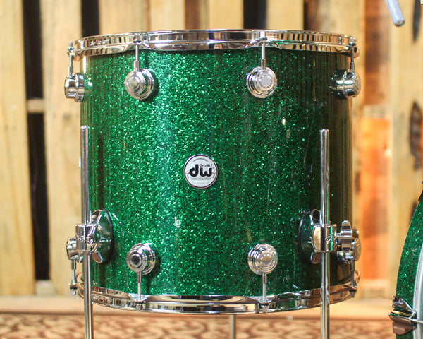 DW Collector's Maple SSC Green Glass Drum Set - 22,10,12,16 - SO#1450373