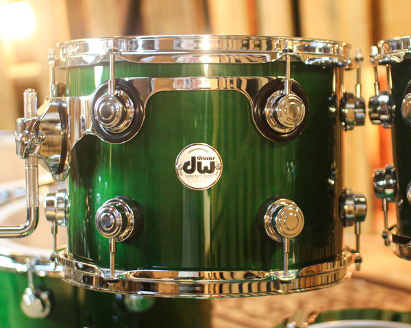 DW Collector's Maple SSC Hunter Green Lacquer Drum Set - 22,10,12,14,16 - SO#1443330