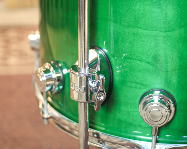 DW Collector's Maple SSC Hunter Green Lacquer Drum Set - 22,10,12,14,16 - SO#1443330