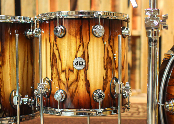 DW Collector's Maple SSC Tobacco Burst over Chen Chen Drum Set - 22,10,12,14,16 - SO#1328480