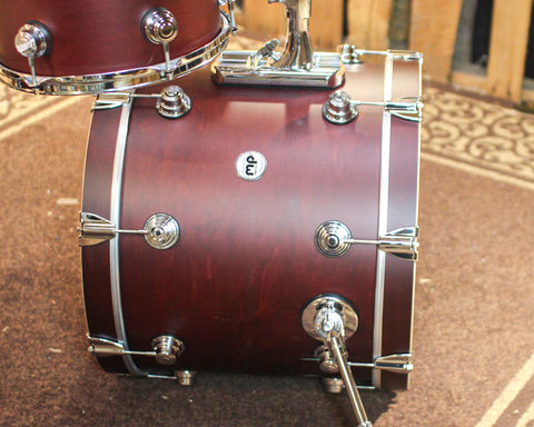 DW Collector's Maple SSC Oxblood Satin Oil Drum Set - 20,10,12,14 - SO#1352263