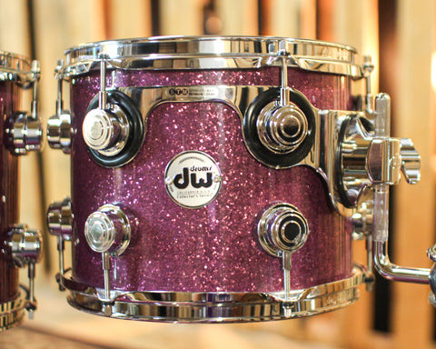 DW Collector's Maple SSC Purple Glass Drum Set - 22,10,12,14,16,14sn - SO#1354753