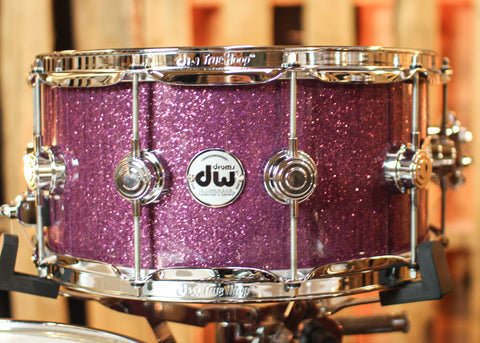 DW Collector's Maple SSC Purple Glass Drum Set - 22,10,12,14,16,14sn - SO#1354753