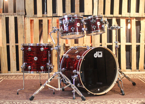 DW Collector's Maple SSC Red Silk Onyx Drum Set - 22,10,12,16 - SO#1326806