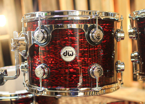 DW Collector's Maple SSC Red Silk Onyx Drum Set - 22,10,12,16 - SO#1326806