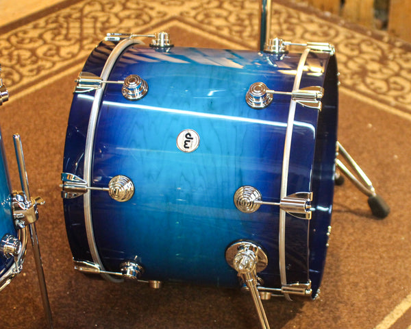 DW Collector's Maple SSC Regal to Royal Blue Burst Drum Set - 20,12,14 - SO#1444192