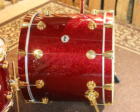 DW Collector's Maple SSC Ruby Glass Drum Set - 22,8,10,12,14,16 - SO#1438710