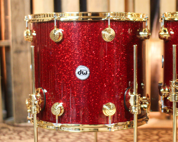 DW Collector's Maple SSC Ruby Glass Drum Set - 22,8,10,12,14,16 - SO#1438710