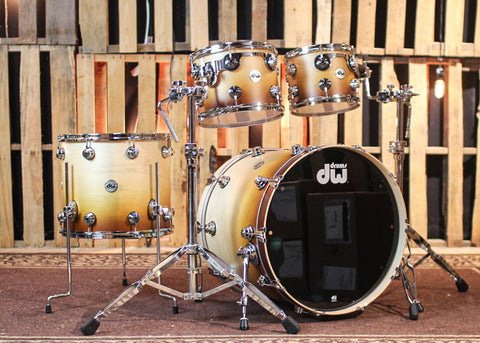 DW Collector's Maple SSC Satin Burnt Toast Fade Drum Set - 22,10,12,16 - SO#1313032