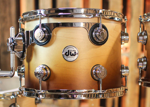 DW Collector's Maple SSC Satin Burnt Toast Fade Drum Set - 22,10,12,16 - SO#1313032