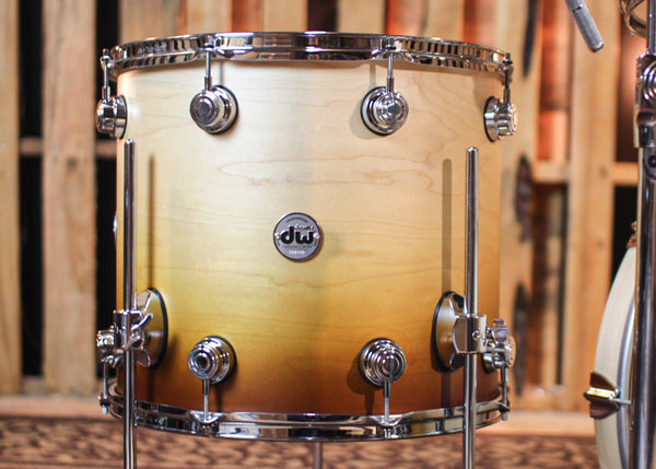 DW Collector's Maple SSC Satin Burnt Toast Fade Drum Set - 22,10,12,16 - SO#1313032