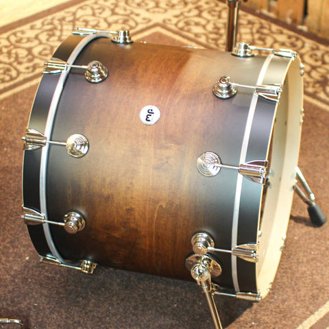 DW Collector's Maple SSC Satin Honey to Ebony Burst Drum Set - 22,10,12,16 - SO#1313031