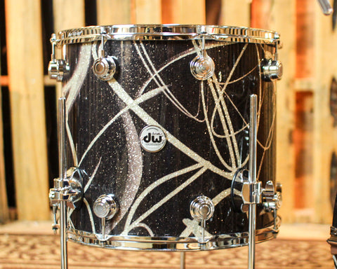 DW Collector's Maple SSC Smoke Glass Contrail Drum Set - 22,10,12,16 - SO#1386313