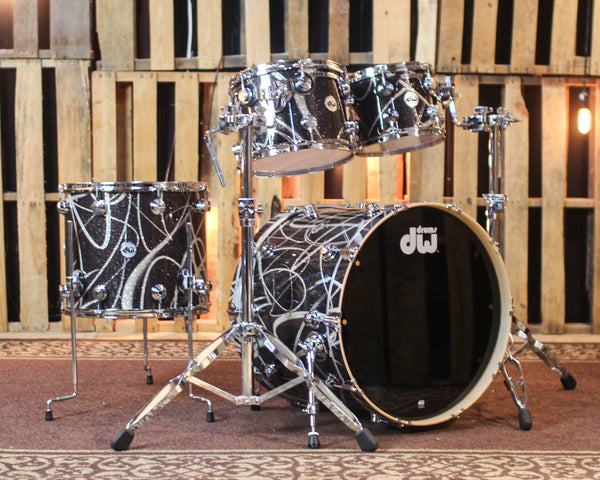 DW Collector's Maple SSC Smoke Glass Contrail Drum Set - 22,10,12,16 - SO#1428273