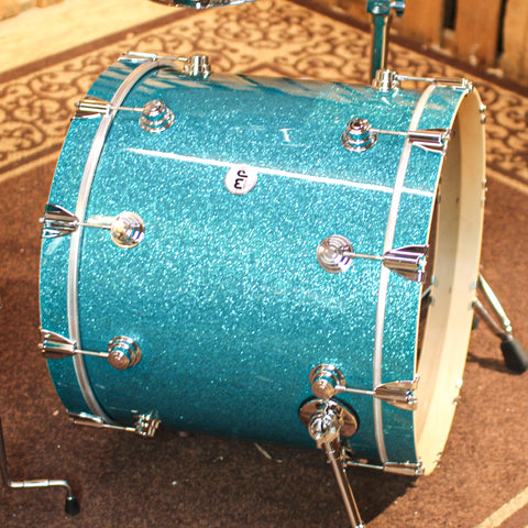 DW Collector's Maple SSC Teal Glass Drum Set - 22,12,16 - SO#1320882