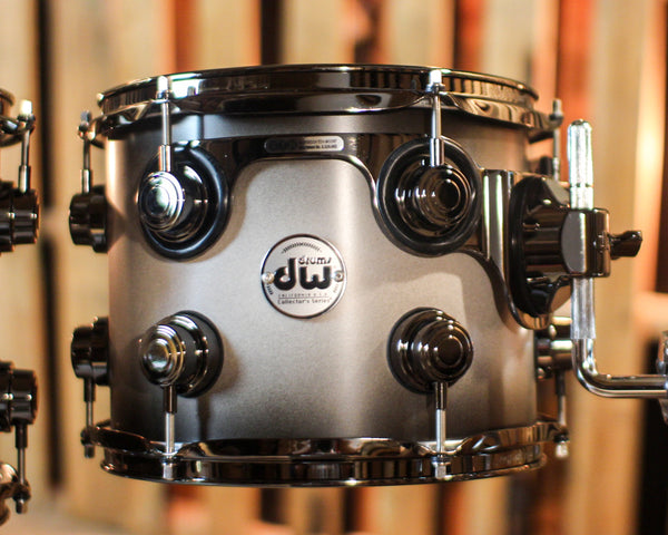 DW Collector's Maple SSC Whitewash to Charcoal Black Burst Drum Set - 22,10,12,16 - SO#1401767