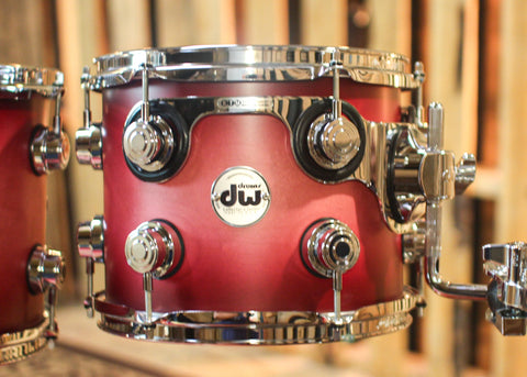 DW Collector's Maple Satin Cherry Burst Drum Set - 22,10,12,16 - SO#1325139