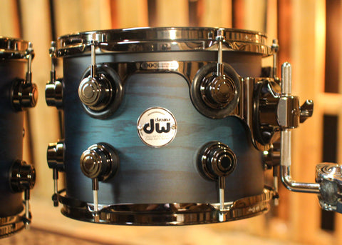 DW Collector's Pure Oak HVLT Azure Black Burst Drum Set - 16x22,8x10,9x12,14x16,6x14 - SO#1302115