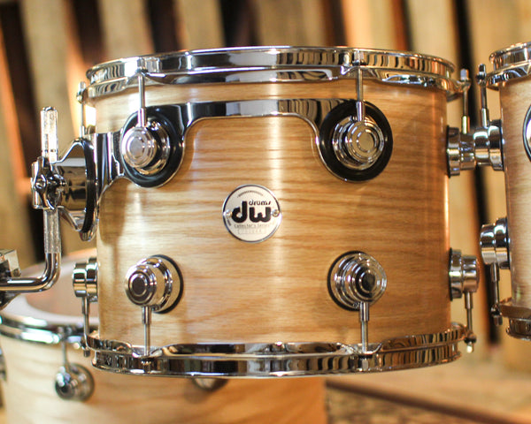 DW Collector's Pure Oak HVLT Natural Satin Oil Drum Set - 22,10,12,16 - SO#1433141