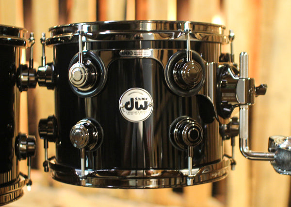 DW Collector's Purpleheart Piano Black Drum Set - 22,10,12,14,16,14sn - SO#1302119