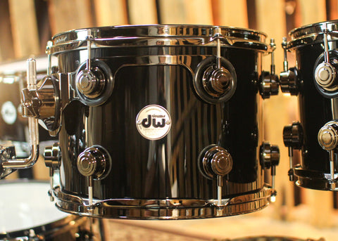 DW Collector's Purpleheart Piano Black Drum Set - 22,10,12,14,16,14sn - SO#1302119