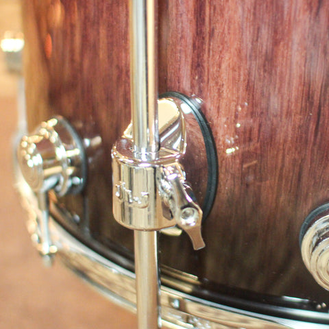 DW Collector's Purpleheart VLT Natural to Candy Black Burst Drum Set - 23,8,10,12,16,18 - SO#1429712