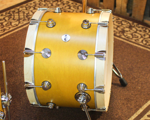 DW Collector's Santa Monica Amber Satin Oil Drum Set - 22,10,12,16,14sn - SO#1432855