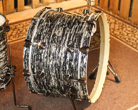 DW Collector's SonicPly Black Oyster Glass Drum Set - 24,13,16,14sn - SO#1412870