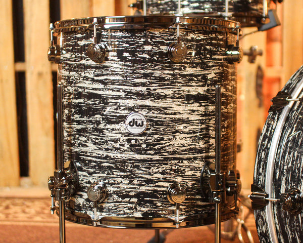 DW Collector's SonicPly Black Oyster Glass Drum Set - 24,13,16,14sn - SO#1412870