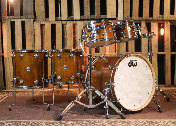 DW Collector's SonicPly Honey Satin Oil Drum Set - 22,10,12,14,16 - SO#1433132