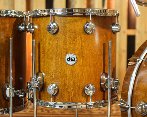 DW Collector's SonicPly Honey Satin Oil Drum Set - 22,10,12,14,16 - SO#1433132