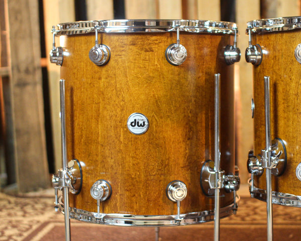 DW Collector's SonicPly Honey Satin Oil Drum Set - 22,10,12,14,16 - SO#1433132