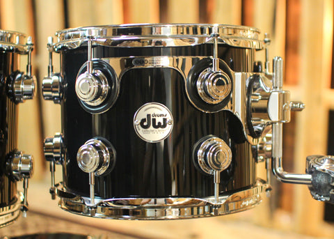 DW Collector's Standard Maple Gloss Black Drum Set - 22,10,12,16 - SO#1324968